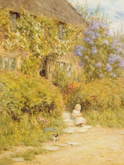 クルーカーン近くのコテージ 作： Helen Allingham